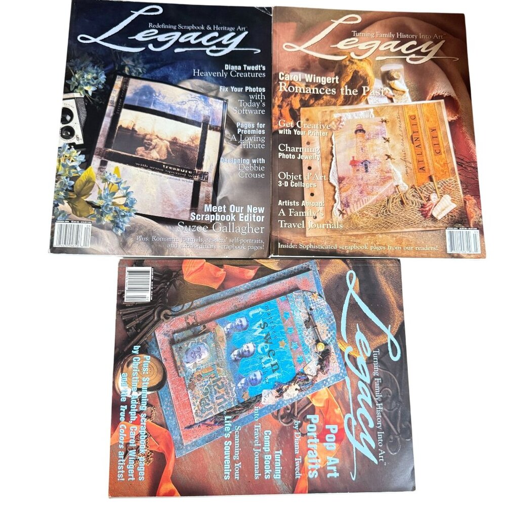 Legacy Scrapbook Heritage Art Magazine Spring Summer Winter 2004 Craft Magazine